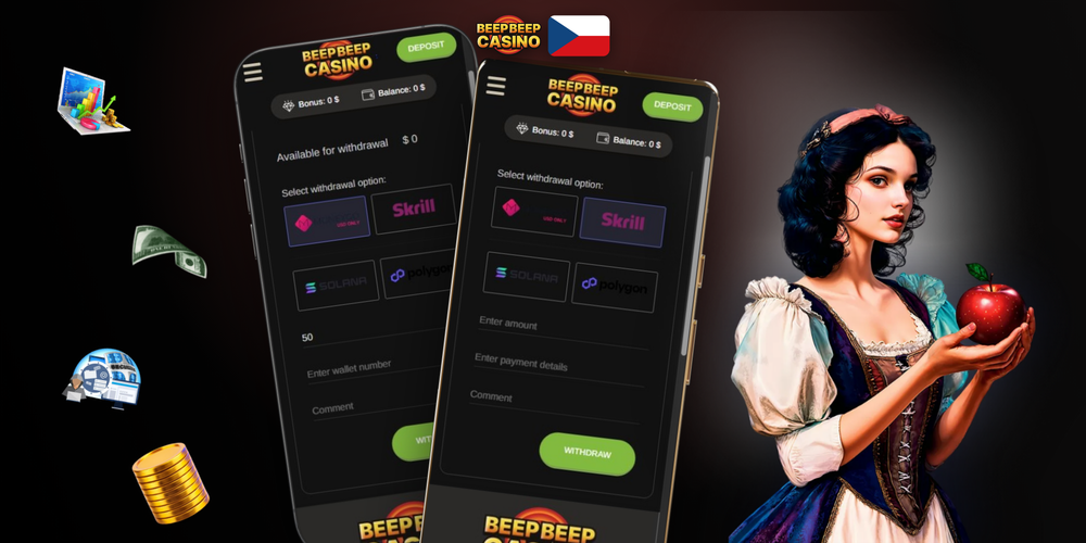 Přehled platebních metod Beep Beep Casino: Visa, Mastercard, Skrill, Neteller a Bitcoin