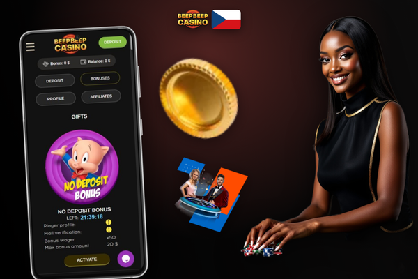 Registrační formulář Beep Beep Casino s vyplněným polem pro promo kód DUCK250