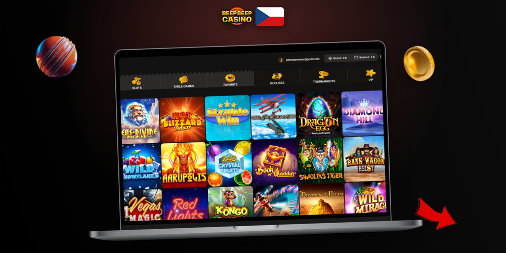 Čeští hráči Beep Beep Casino na notebooku, telefonu a tabletu v moderním prostředí