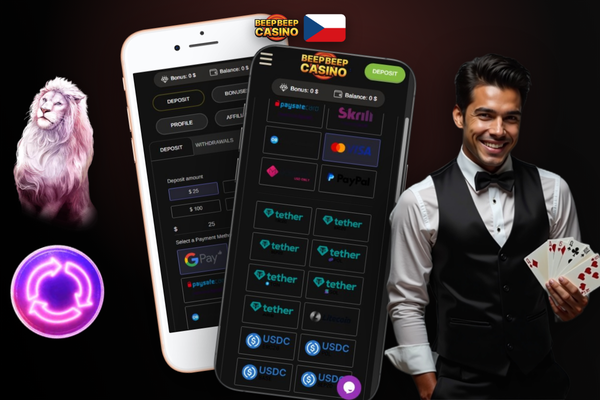 Beep Beep Casino uvítací bonus 20 EUR bez vkladu na obrazovce mobilu