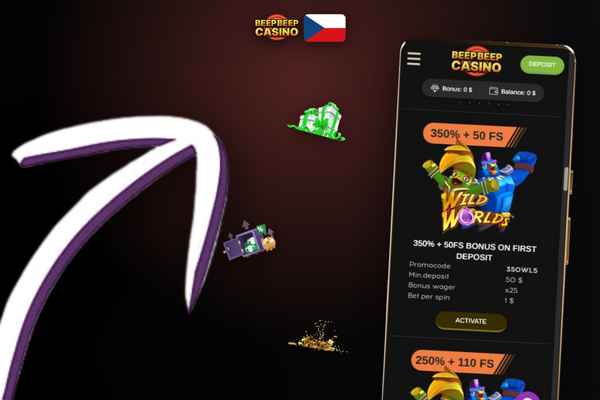 VIP nástěnka Beep Beep Casino zobrazuje aktuální body, úroveň a postup programem